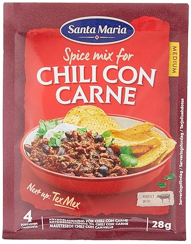 Santa Maria Chili Con Carne Seasoning Spice Mix - Mexican Seasoning For Corn Chip Dippings, Chili Con Carne Recipes - 098 Oz