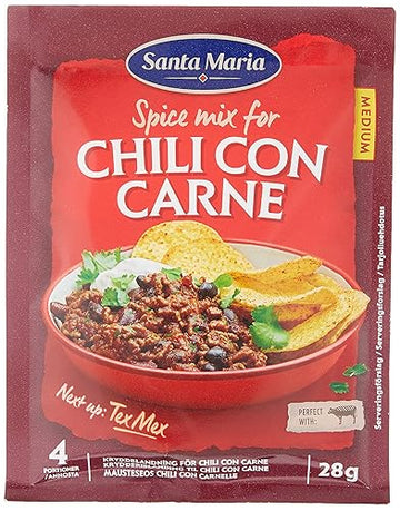 Santa Maria Chili Con Carne Seasoning Spice Mix - Mexican Seasoning For Corn Chip Dippings, Chili Con Carne Recipes - 098 Oz