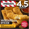 TGI Fridays Mozzarella Sticks Frozen Snacks with Marinara Sauce, 17.4 oz Box