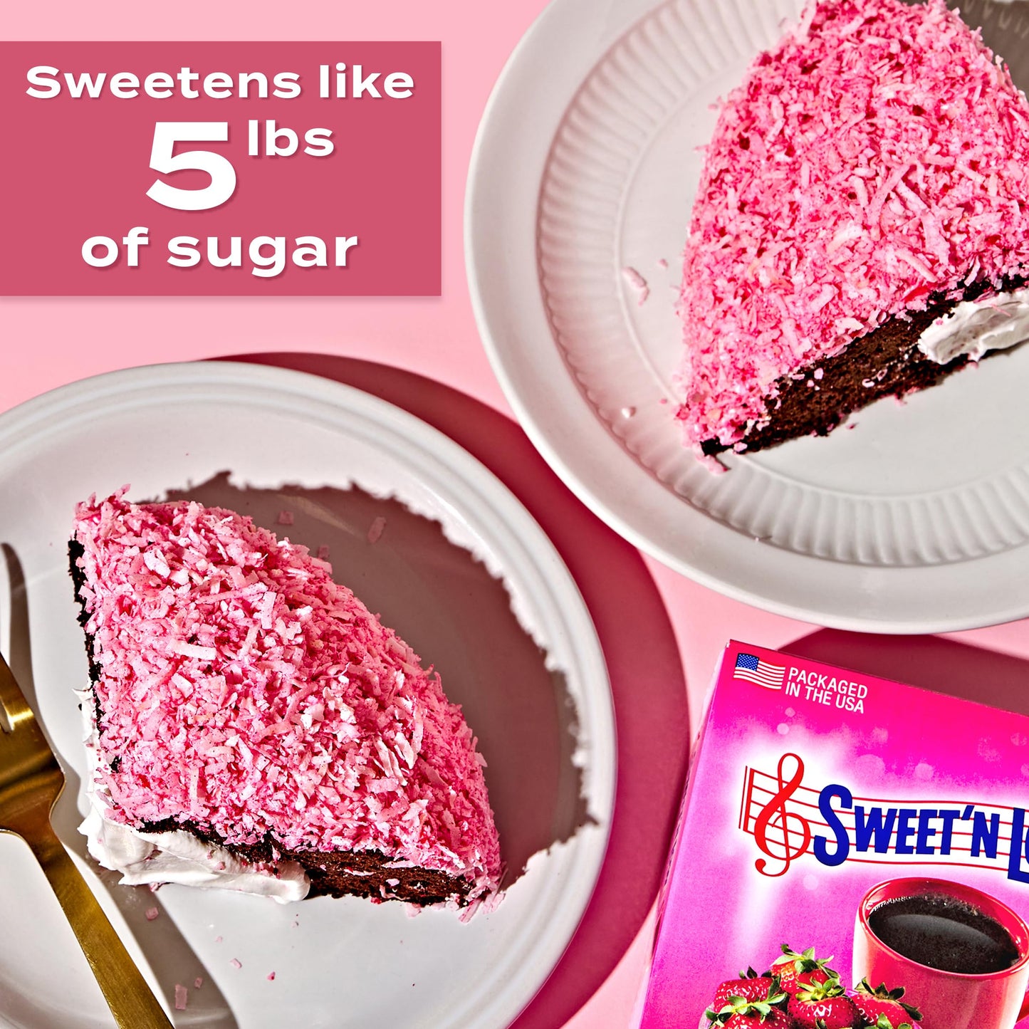 SweetN Low Zero-Calorie Sweetener, Contains Saccharin, Sugar Substitute, Keto, Vegan, Gluten-Free, Great for Cooking, Baking, C
