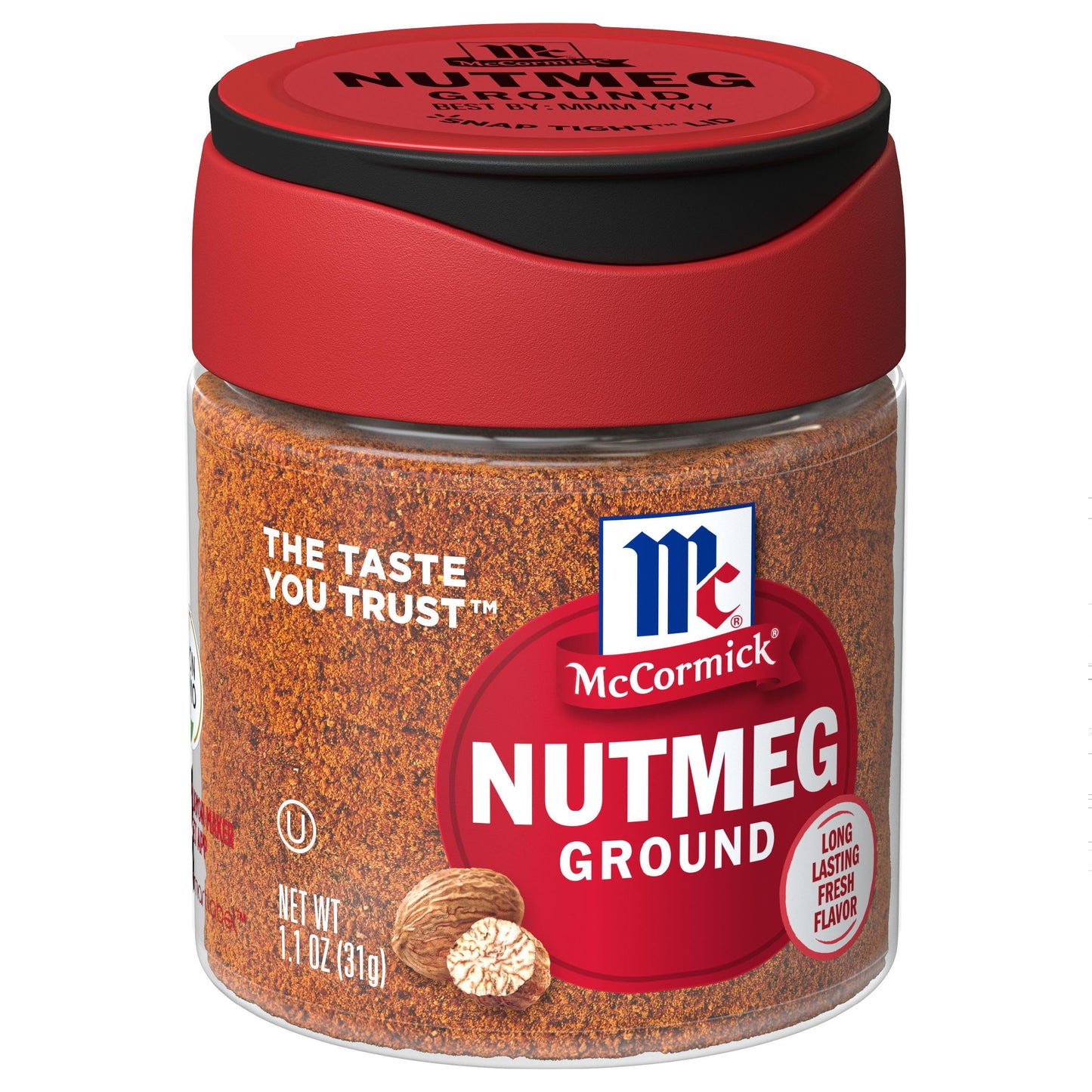 McCormick Ground Nutmeg, 1.1 oz (Pack of 6) - Flavorful Spice for Baking and Cooking