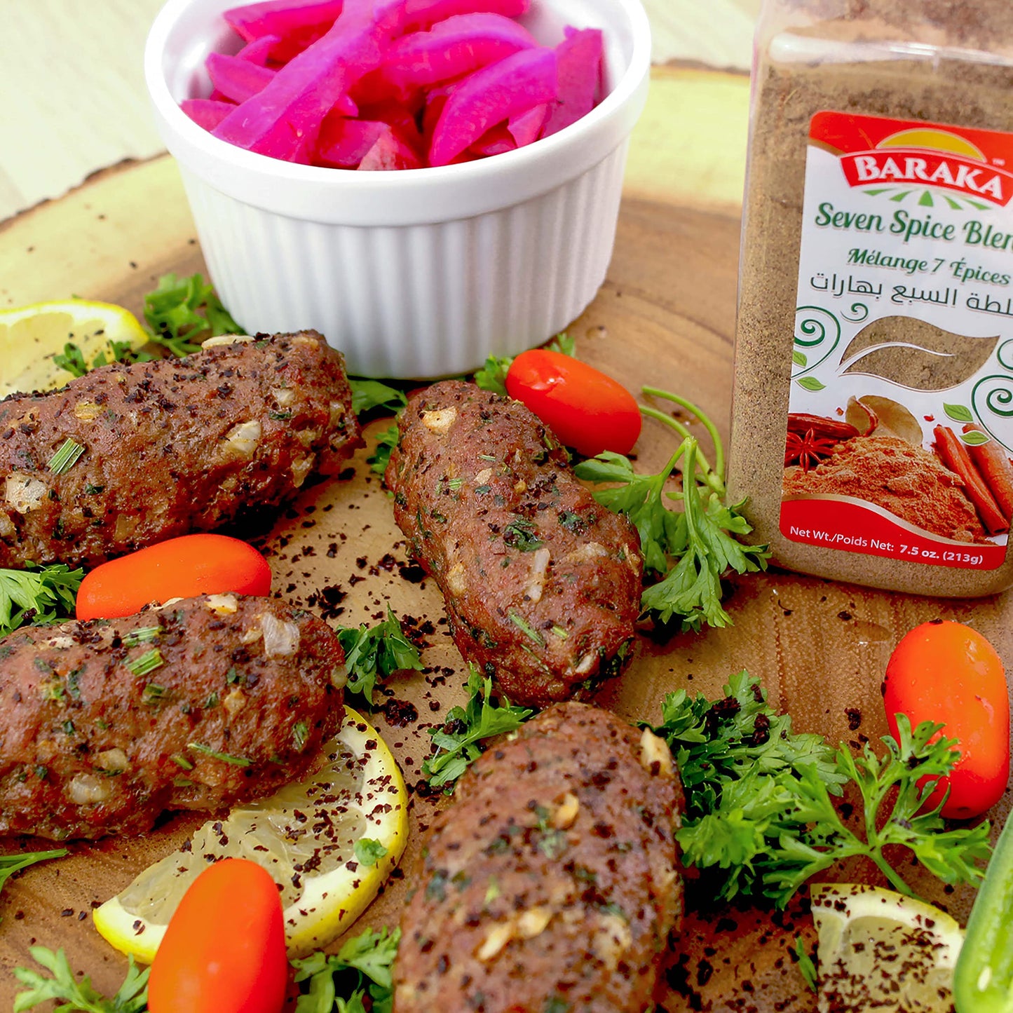 Baraka Seven Spice Seasoning Mix | Authentic Lebanese Baharat Spice Blend | All Natural, No Additives, No Preservatives, No Msg