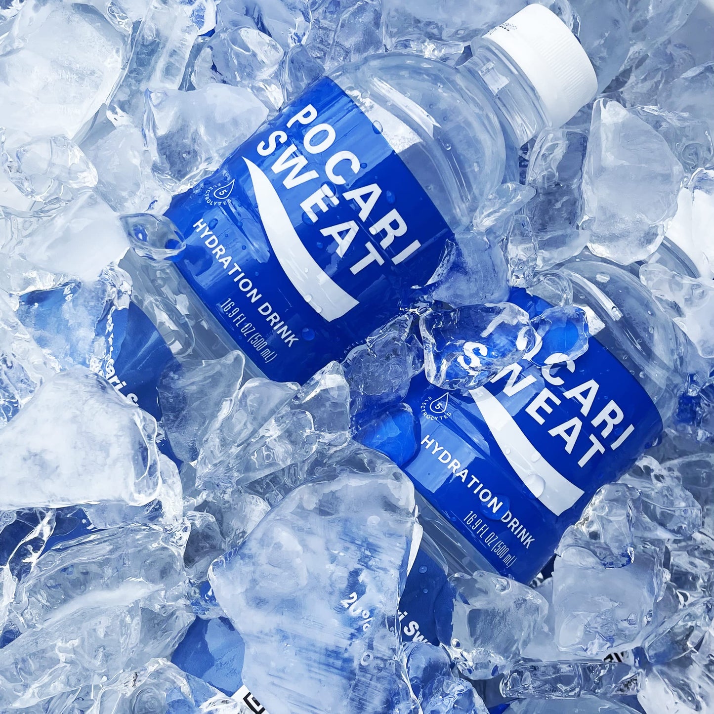 Pocari Sweat Electrolyte Drink 24-Pack, 16.9 Fl Oz Bottles - Ultimate Hydration for Sports & Everyday Wellness, Clear