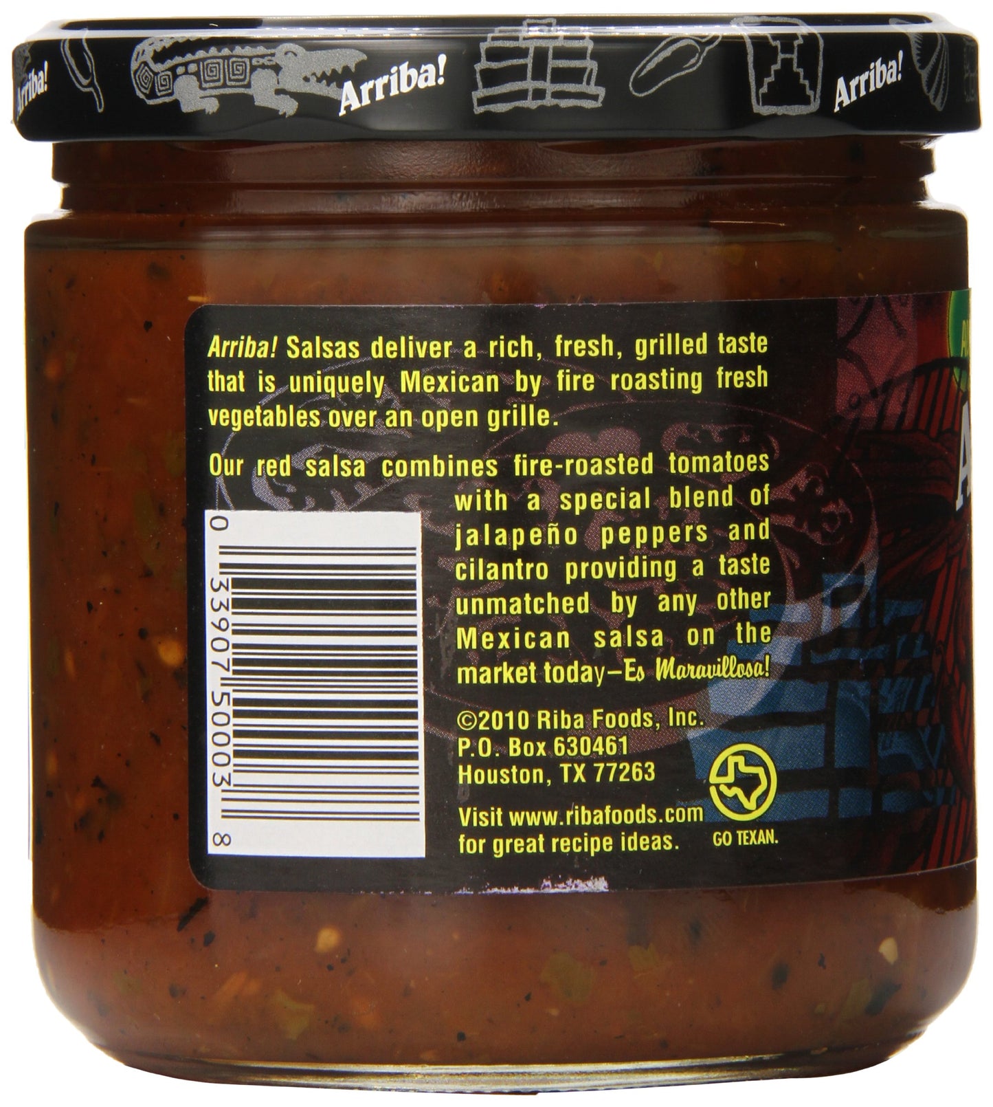 Arriba! Mild Red Salsa, 16-Ounce Glass (Pack of 6)