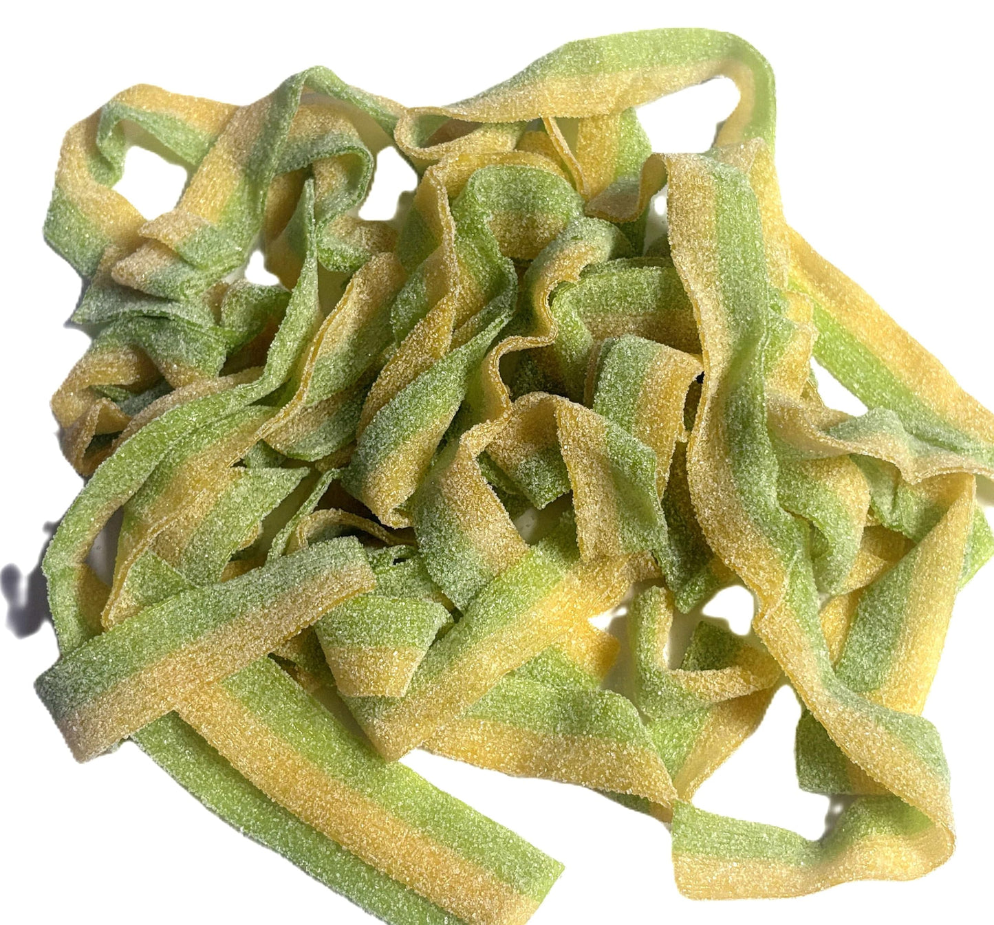 Sour Pickle Flavored Belts - 1 lb of Fresh Chewy Sugar Sanded Sweet Tart Foot Long Candy in Resealable Bag to Ensure Freshness