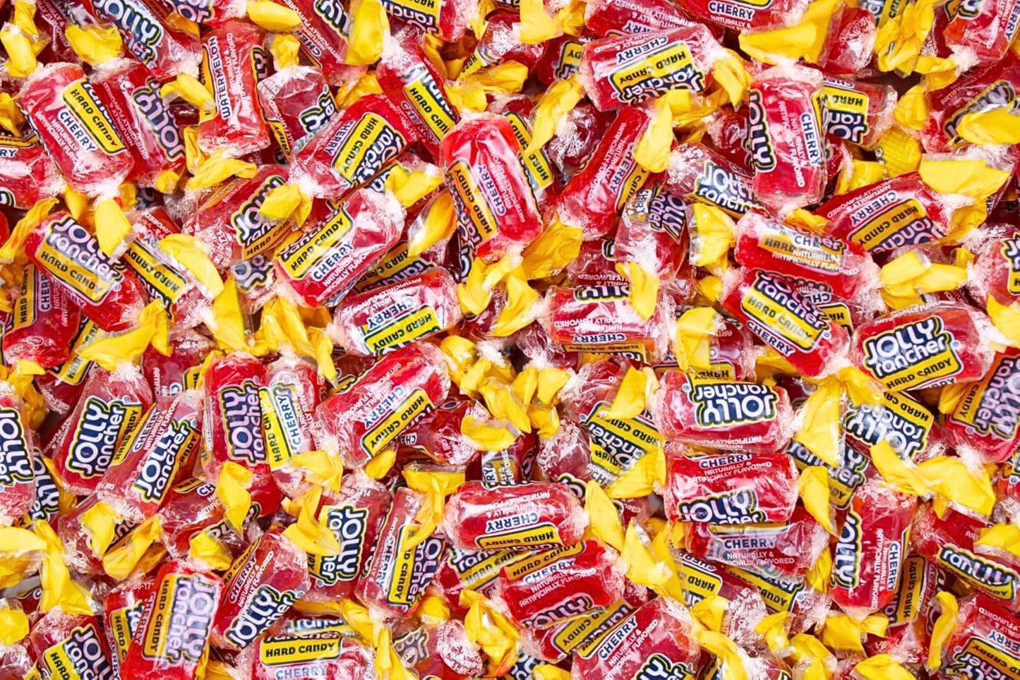 Red Cherry Jolly Ranchers Hard Candy Bulk- Individually Wrapped All Cherry Red Jolly Ranchers, by Queen City Candy Cave (2 Pound