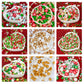 Edible Christmas Sprinkles for Cake Decorating,4 Pack 12 oz,Red White Green Gold Pearls and Christmas Confetti Trees Candy,Nonpa