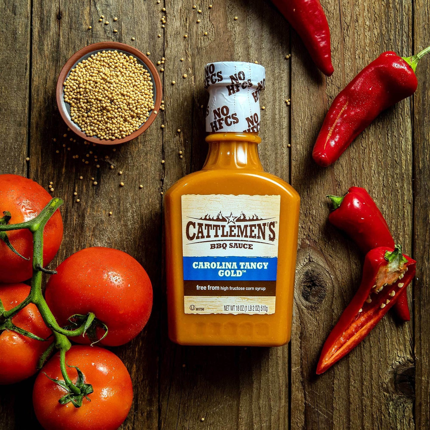 Cattlemens Carolina Tangy Gold BBQ Sauce, 18 oz, 1.12 lb, Model RB77987