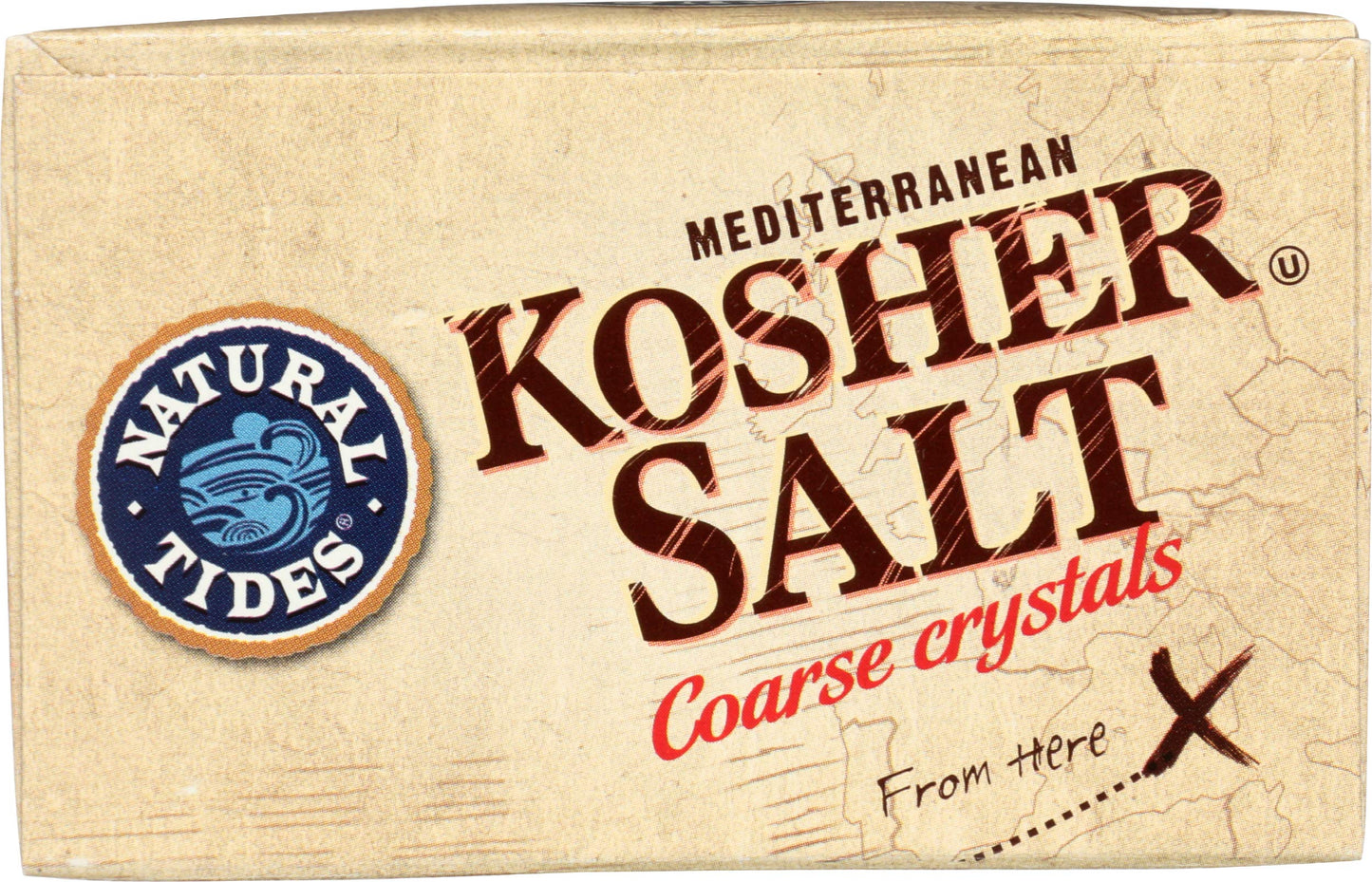 Natural Tides Mediterranean Kosher Salt Coarse Crystals, 2.2 Pound