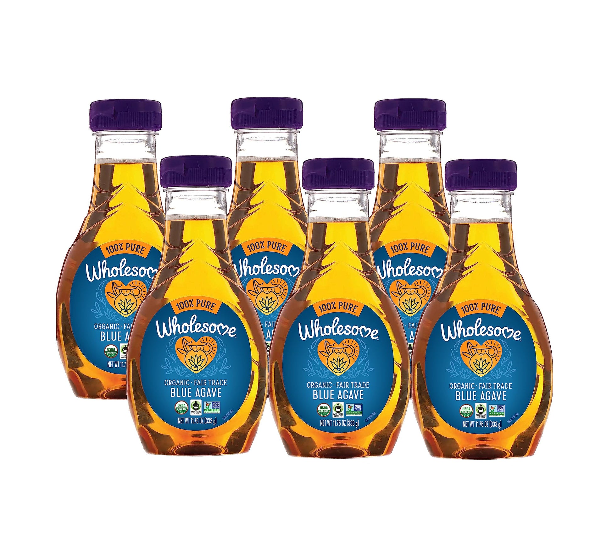 Wholesome Organic Blue Agave Syrup, 11.75oz Bottles, 6-Pack