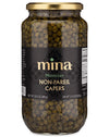Mina Capers Non Pareil 33.5 Oz, Perfect Mediterranean Seasoning Or Garnish, Moroccan Capers Jar, Made With Only Capers, Water, Vinegar And Sea Salt, Non Gmo, Keto, Vegan, Gluten Free