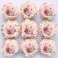 Ercadio 40 Pack Edible Paris Party Cupcake Toppers Pink Paris Theme Cake Decoration Picks Romantic Roses Eiffel Tower Balloon Fo