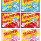 Starburst Sugar Free Gelatin Variety Pack - Pack of 6-3 Flavors - 2 of Each Flavor - Strawberry  Blue Raspberry  and Cherry - Easy to Make for a Variety of Uses