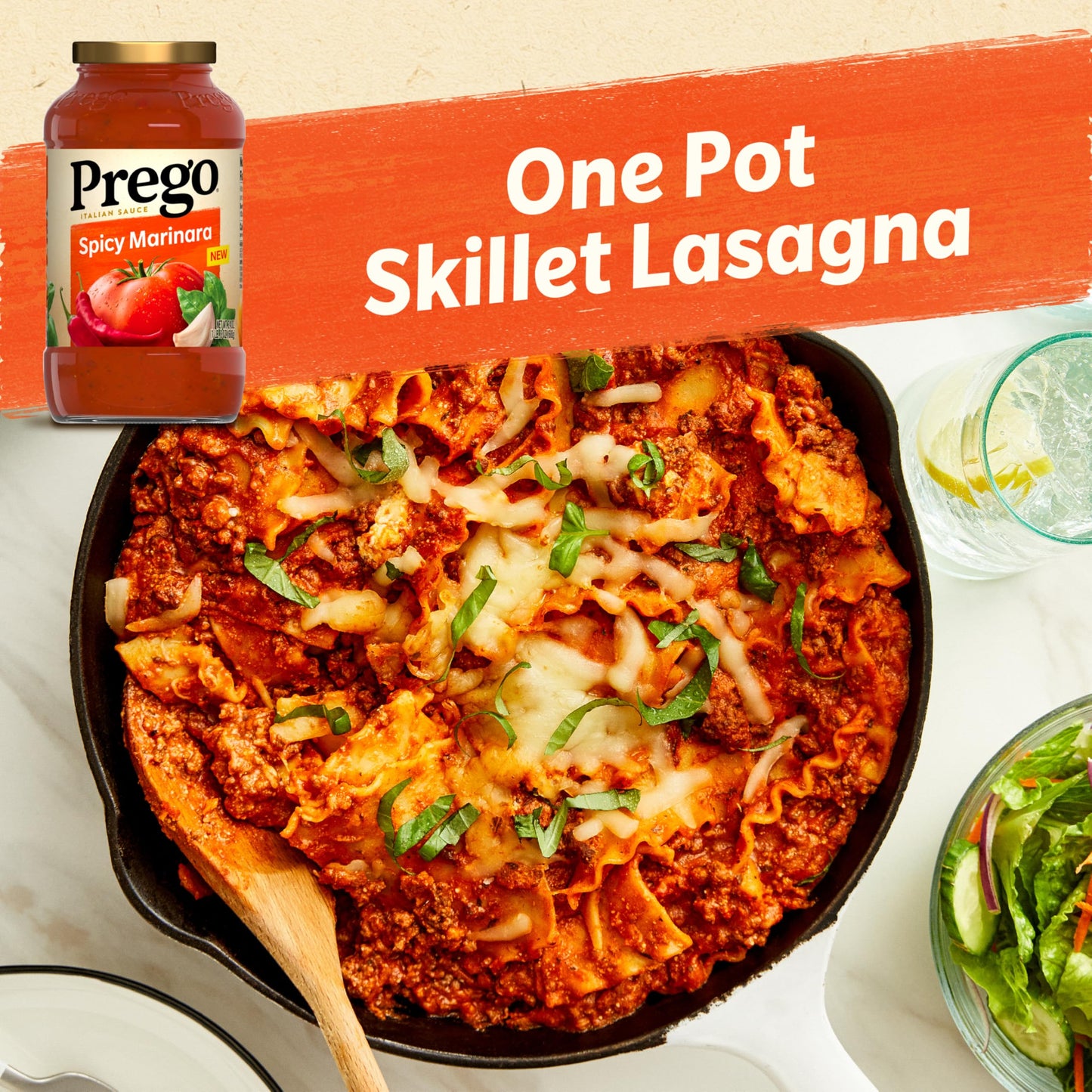 Prego Spicy Marinara Pasta Sauce, 24 Oz Jar (Pack Of 6)