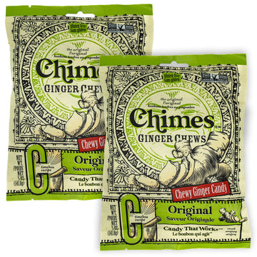 Chimes Ginger Chews Original -- 5 Oz - 2 Pc