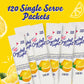 Crystal Light Single Serve Lemonade Naturally Flavored With Other Natural Flavors, Powdered Drink Mix, 120 Per Case, 4 Boxes Of 30 On-The-Go Packets