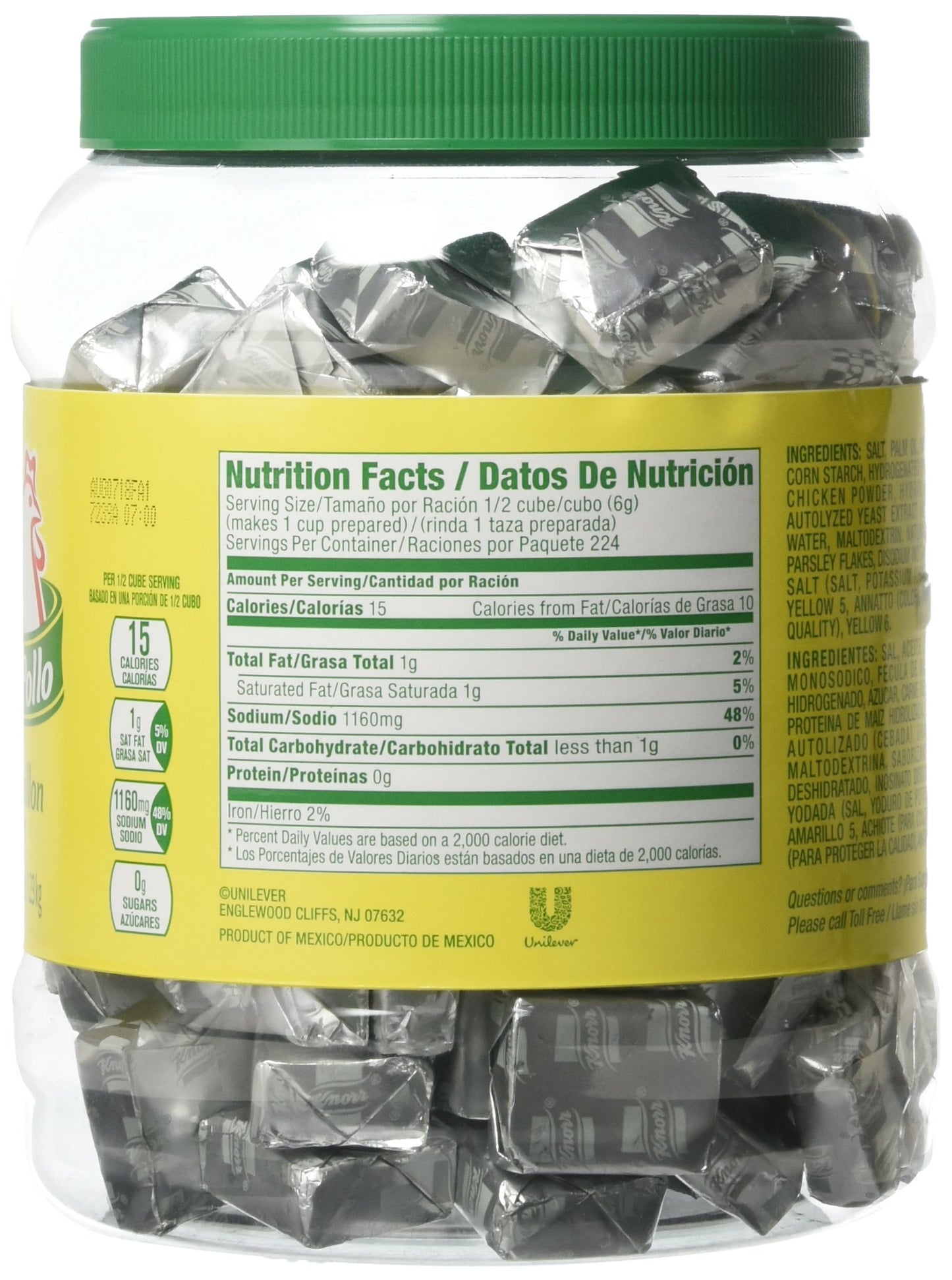 Knorr Chicken Flavor Bouillon Cubes, 43.45 Ounce