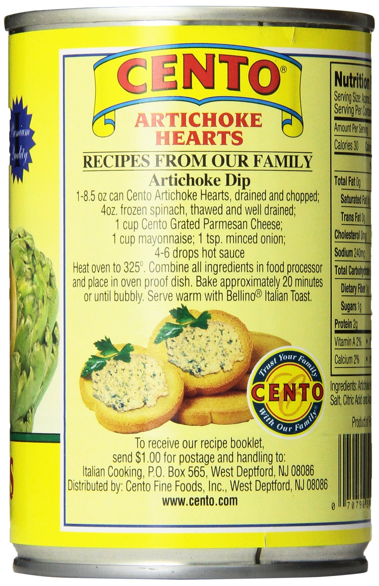 Cento Artichokes in Brine (5 to 7-Count), 14-Ounce Cans (Pack of 12)