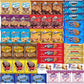 Blunon Cookies Individually Wrapped Variety Pack - 45 Count Bulk Assortment Care Package Sampler Gift Box