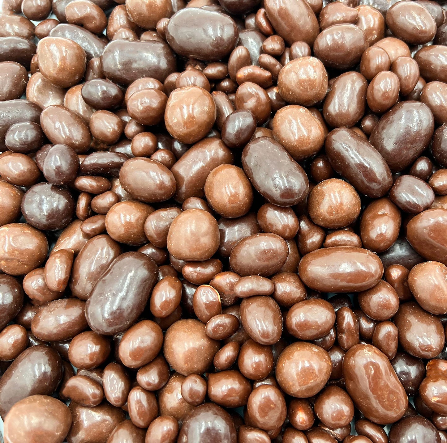 Bridge Mix | 2 Pound Bag | Dark and Milk Chocolate Covered Almonds, Milk Chocolate Covered Raisins and Mango Candy