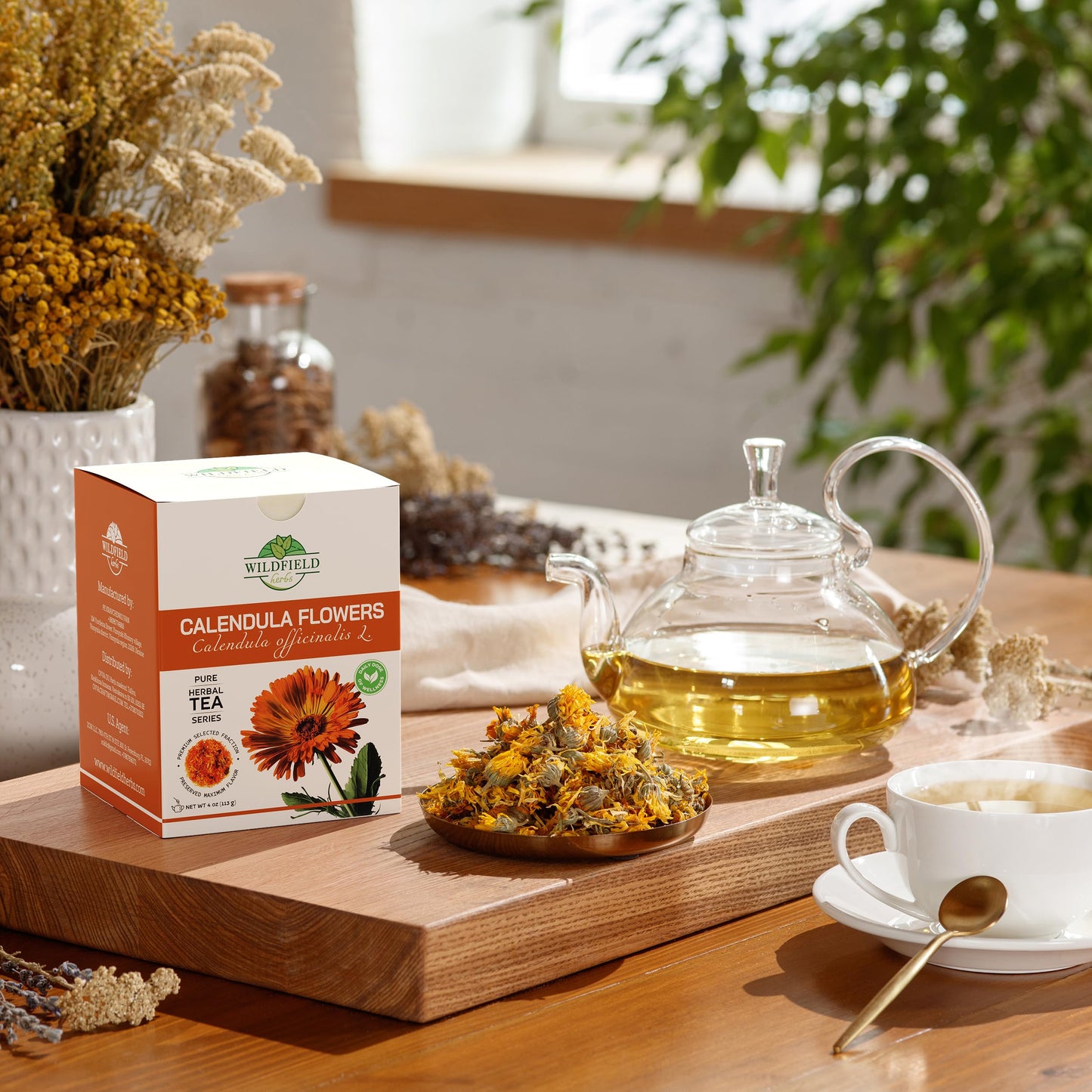 4 Oz. Calendula Tea Dried Calendula Flowers Herb Herbal Marigold Tea - 113G Herb