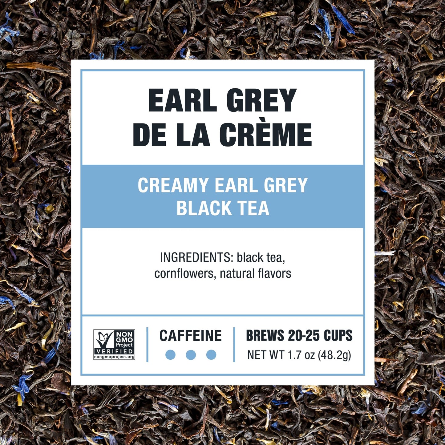 Tiesta Tea - Earl Grey De La Crème | Creamy Earl Grey Black Tea | Premium Loose Leaf Tea Blends | Caffeinated Black Tea | Make Hot Or Iced Tea & Brews Up To 25 Cups - 1.7 Ounce Resealable Pouch