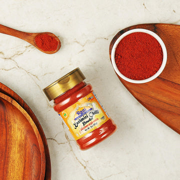 Rani Kashmiri Chilli Powder (Deggi Mirch, Low Heat) Ground Indian Spice 85g PET Jar ~ All Natural | Salt-Free | Vegan | Kosher |