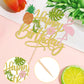 1 Pcs Tropical Luau Happy Birthday Cake Topper Glitter Flower Palm Tree Flamingo Turtle Leaf Pineapple Aloha Cake Pick For Summer Beach Hawaii Luau Theme Birthday Party Cake Decorations Supplies