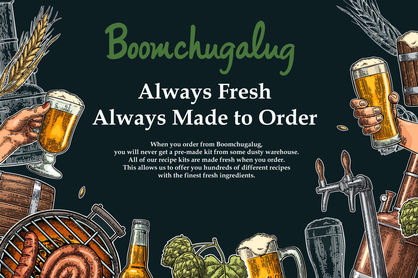 Boomchugalug Heady Popper Imperial IPA malt-inspired Making Extract Kit - Home Brewing Supplies