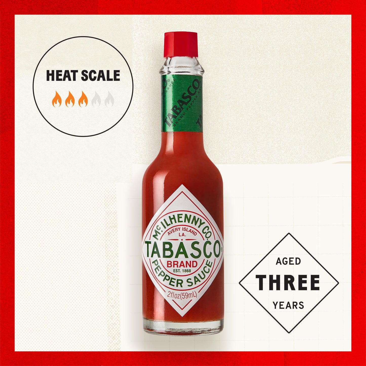 Tabasco Original Red Pepper Sauce, 2 Oz