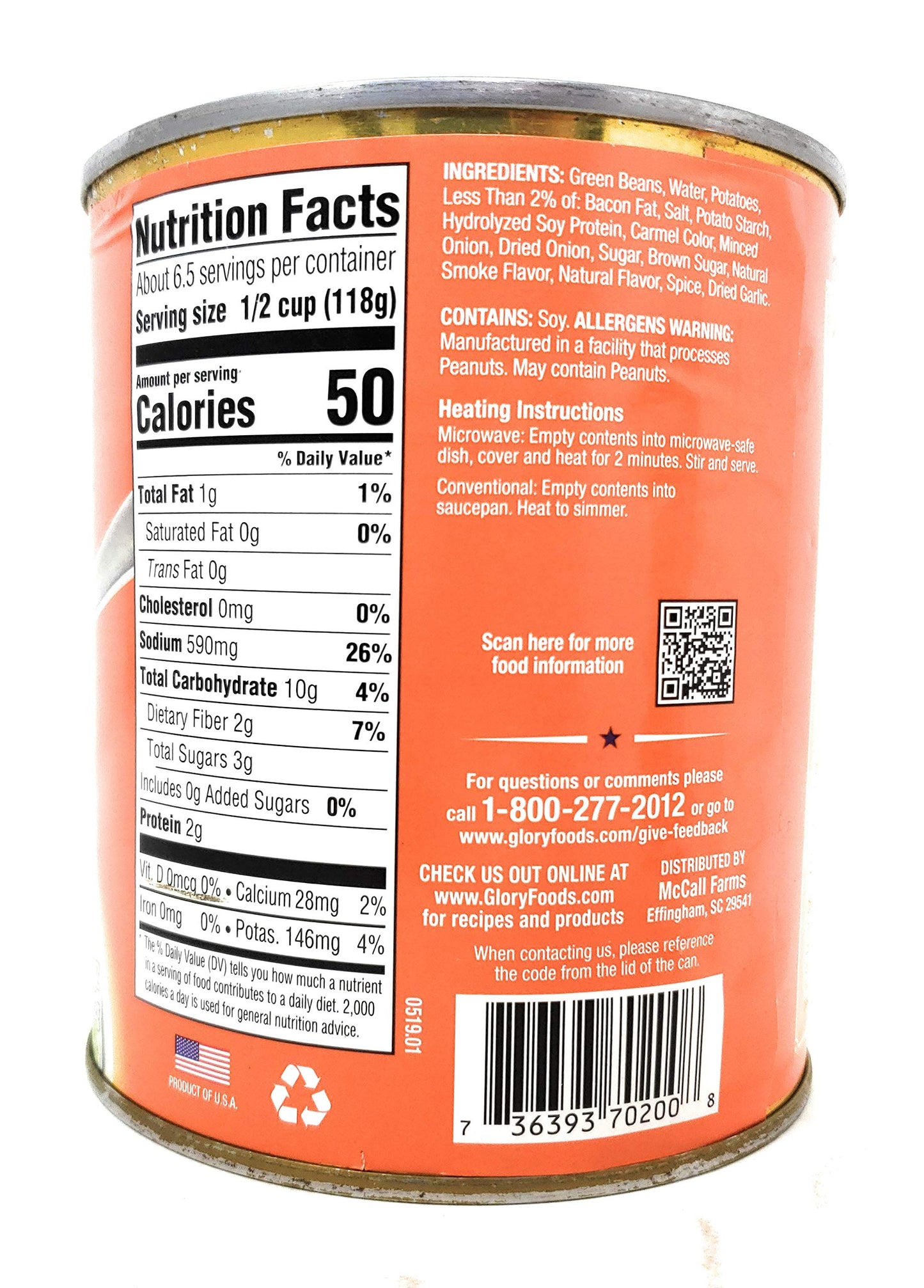 Glory Foods Seasoned Southern Style Green Beans With Potatoes (2 Pack, Total Of 58Oz)
