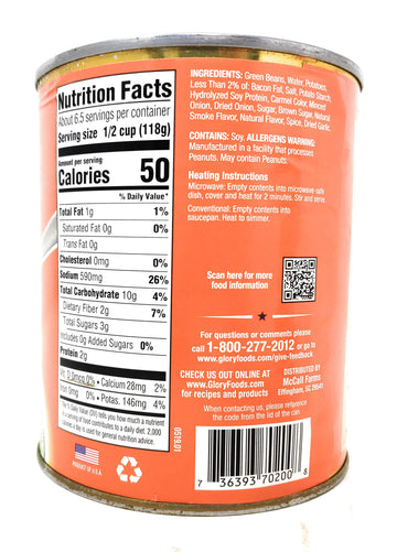 Glory Foods Seasoned Southern Style Green Beans With Potatoes (2 Pack, Total Of 58Oz)
