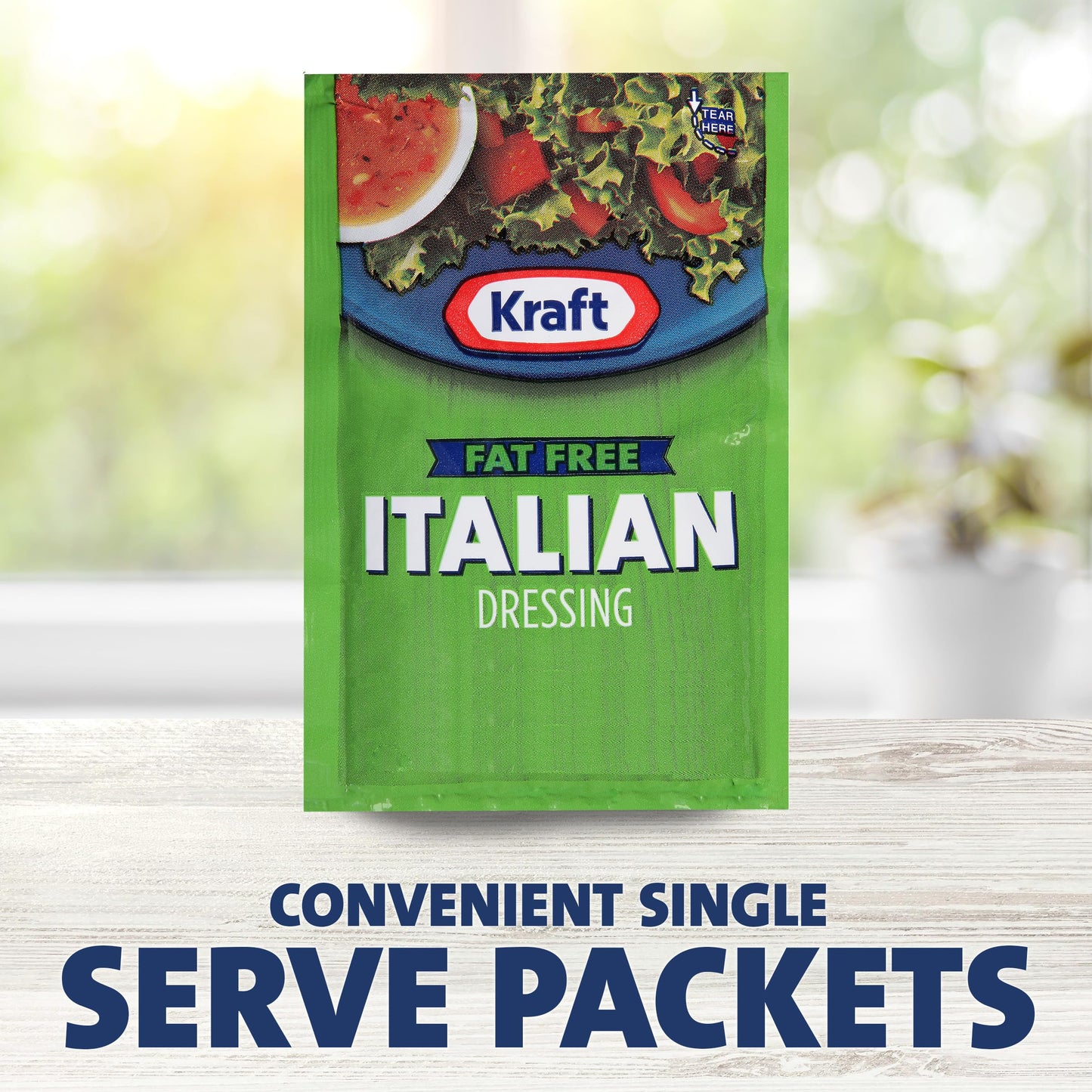 Good Seasons Kraft Fat Free Italian Salad Dressing, 1.5 oz Packets, Pack of 60
