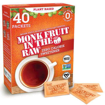 Monk Fruit In The Raw, Natural Monk Fruit Sweetener W/ Erythritol, Sugar-Free, Keto, Gluten Free, Zero Calorie, Low Carb, Vegan 