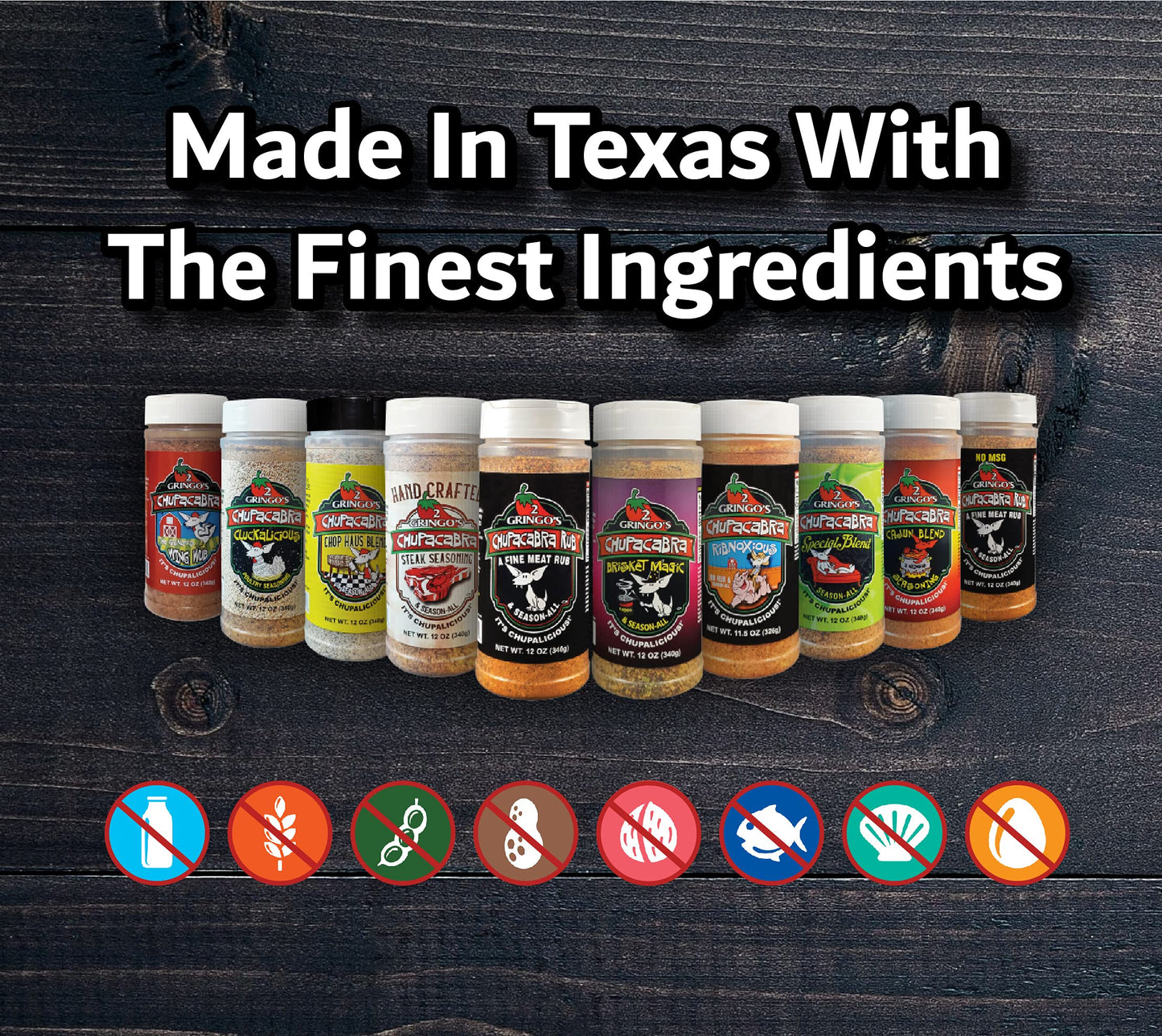 2 Gringos Chupacabra Original Fine Meat Rub, 12 Ounces