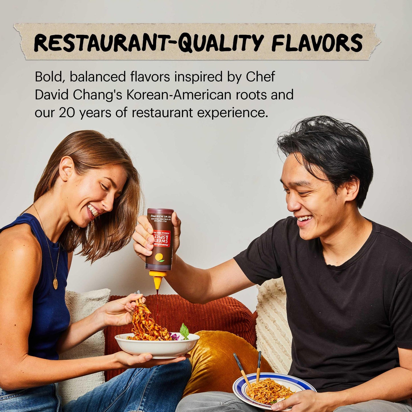 MOMOFUKU Sweet & Spicy Korean BBQ Sauce, Umami Flavor, 16.3 Ounce, with Gochujang, Black Pepper, Soy & Garlic