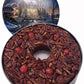 Jane Parker Fruitcake Dark Fruit Cake 3 Pound (48 Ounce) Ring in a Collectible Holiday Tin (Colors may vary) -Holiday Cake-Chris