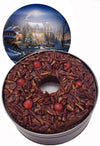 Jane Parker Fruitcake Dark Fruit Cake 3 Pound (48 Ounce) Ring in a Collectible Holiday Tin (Colors may vary) -Holiday Cake-Chris