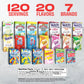 Singles To Go! 120ct Bulk Variety Pack - 20 Different Flavors from Margaritaville  Welchs  Lifesavers  and More - Sugar Free Drink Mix Packets - Sugar Free Water Flavoring Packets - Powdered Drink Mix