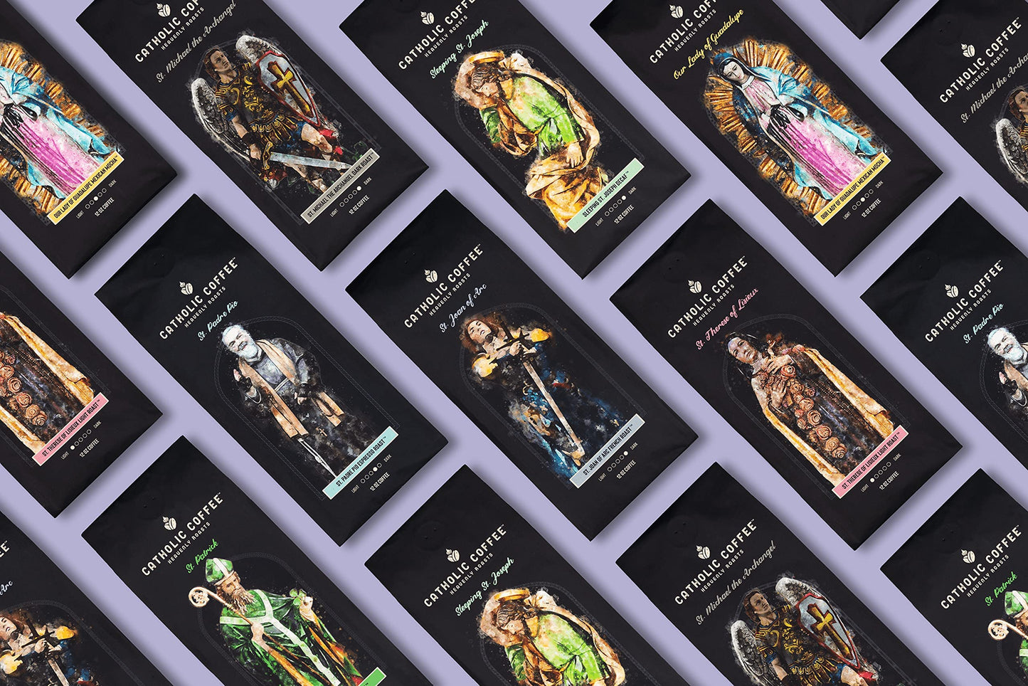 Sleeping St. Joseph (Ground) Decaf Arabica Coffee 12 Ounces, Dark Roast Coffee. Ethically Sourced From Colombia And Made By A Fa