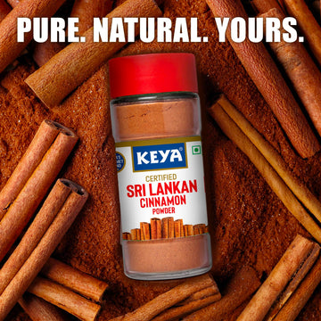 Keya Srilankan Cinnamon Powder | Dalchini Powder | Ceylon Cinnamon Sourced From Sri Lanka | 50G