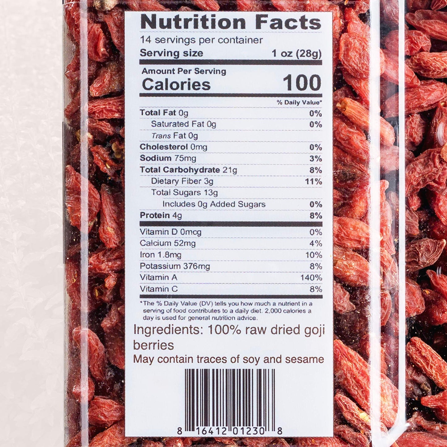 Roots Circle USDA Organic Dried Goji Berries 14.1 oz Jar 2 Pack | Bulk Supply of Goji Berry Fruit Superfood | Naturally Rich in Antioxidants to Support Healthy Skin | Raw  Natural  Vegan  Non-GMO  Kosher