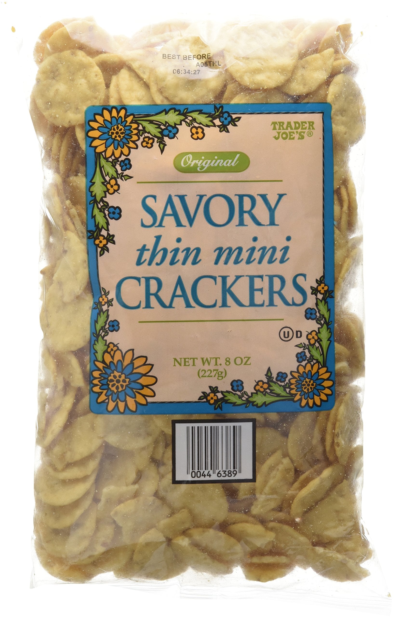Trader Joe'S Original Savory Thin Mini Crackers 8Oz(227G)