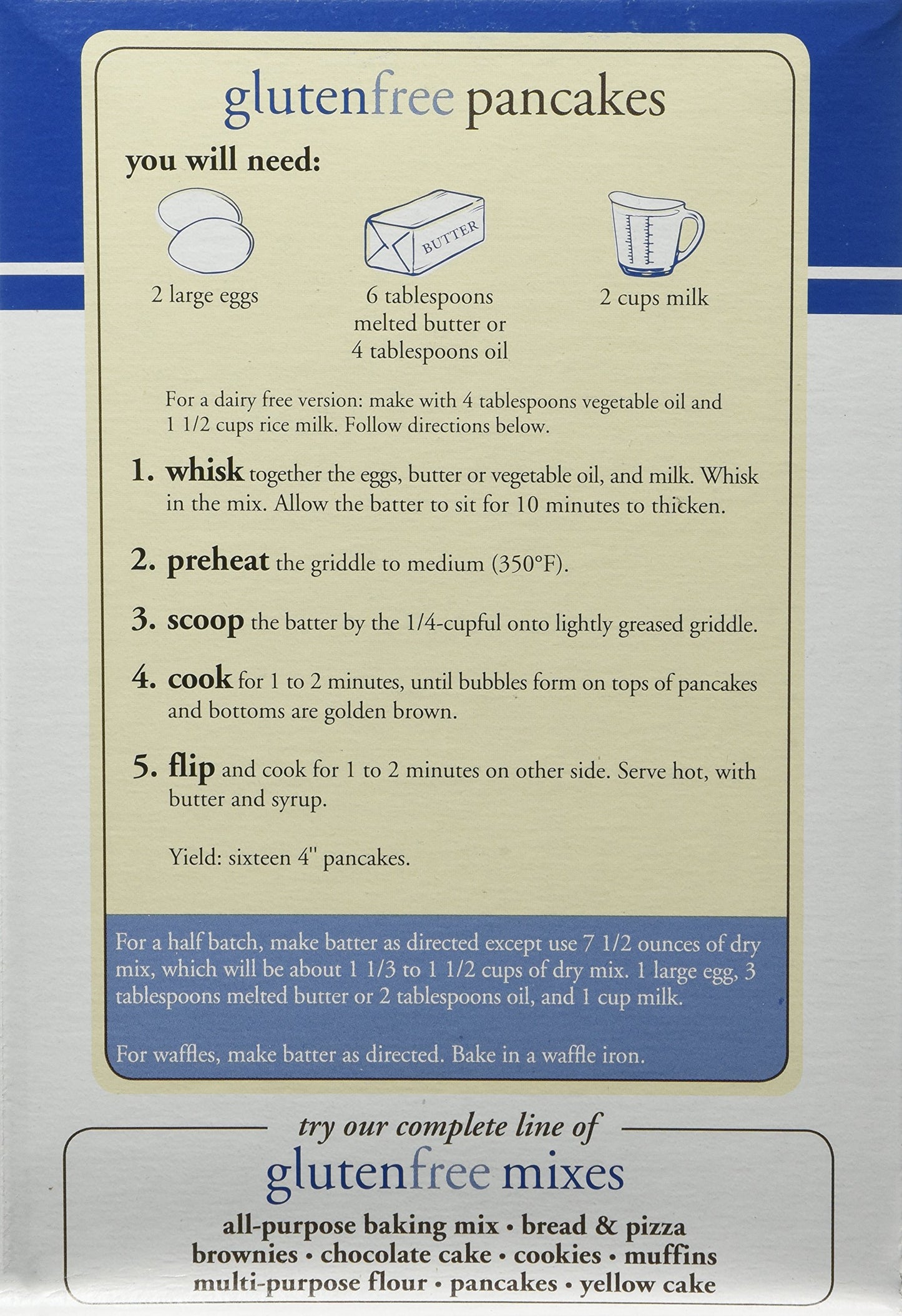 King Arthur Pancake Mix, 6 Per Case, 15 Ounce