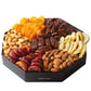 Oh! Nuts Dried Fruit and Nuts Gift Basket - 7 Variety Gift Tin Box - Healthy Snack for Birthday, Anniversary, Corporate - Hexagon Design