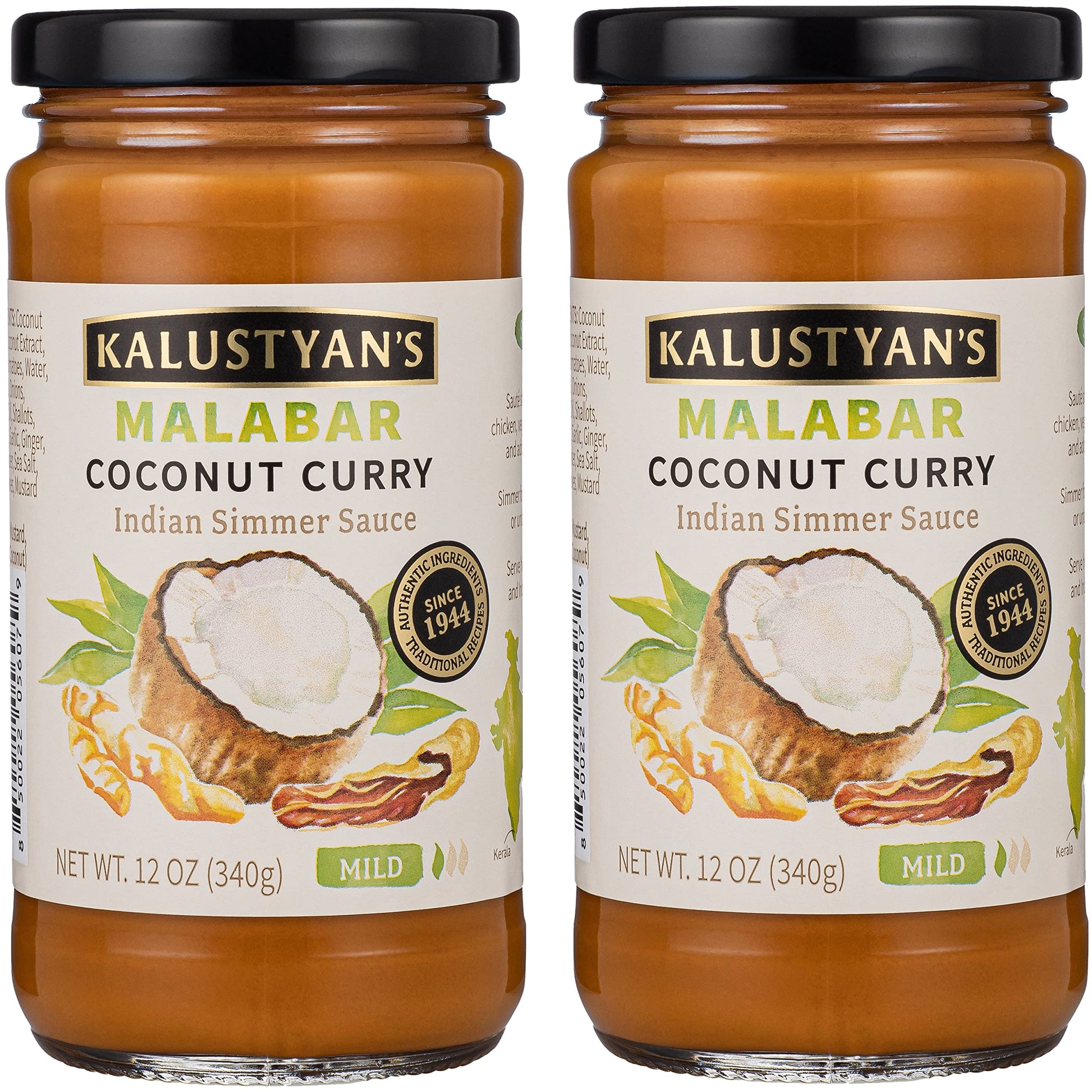 Kalustyan's Coconut Curry Sauce, Indian Simmer Sauce - From New York City's Favorite Spice Destination - Notes of Tangy Tamarind
