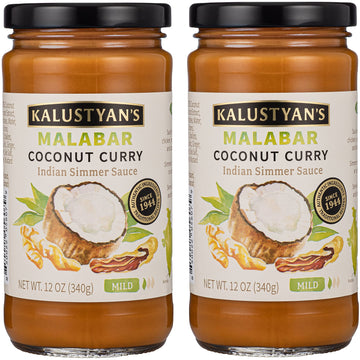 Kalustyan's Coconut Curry Sauce, Indian Simmer Sauce - From New York City's Favorite Spice Destination - Notes of Tangy Tamarind