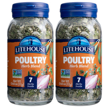 Litehouse Freeze Dried Poultry Herb Blend, Organic, Non-GMO, Gluten-Free, 0.46 Ounce (Pack of 2)