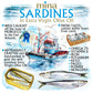 Mina Sardines in Extra Virgin Olive Oil, 4.4 oz, Wild Caught, Low Sodium, High Protein, Keto, Paleo, Pack of 12