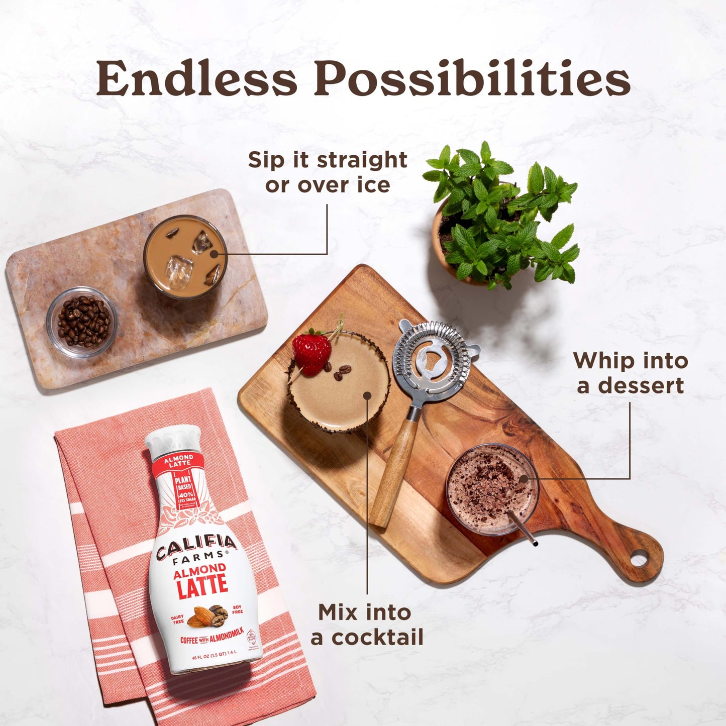 Califia Farms - Xx Espresso Cold Brew Coffee With Almond Milk, 48 Oz, 100% Arabica, Dairy Free, Plant Based, Vegan, Gluten Free,